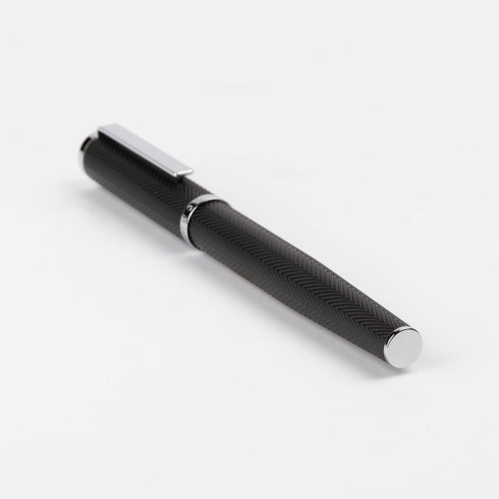 Hugo Boss Penna a sfera Formation Herringbone Chrome HSI1065B