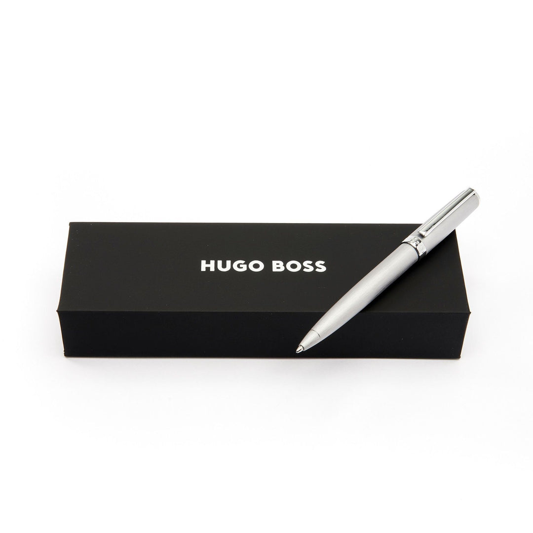Stylo à bille Hugo Boss Gear Chrome brossé HSK4414B