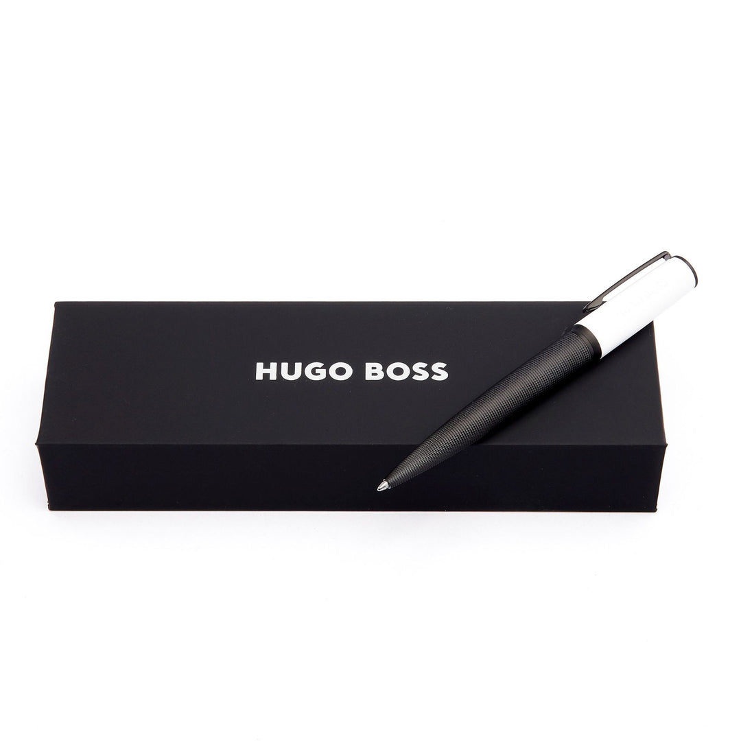 Hugo Boss Stylo bille Arche Iconic Blanc HSQ4744F