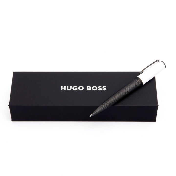 Hugo Boss Stylo bille Arche Iconic Blanc HSQ4744F