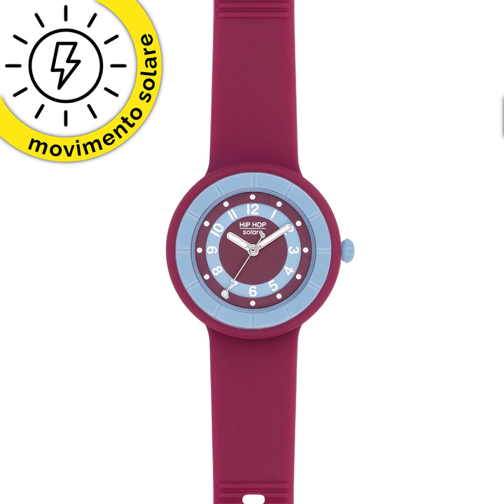 Montre Hip Hop RED WINE Hero.Dot Solar Collection 34mm HWU1210