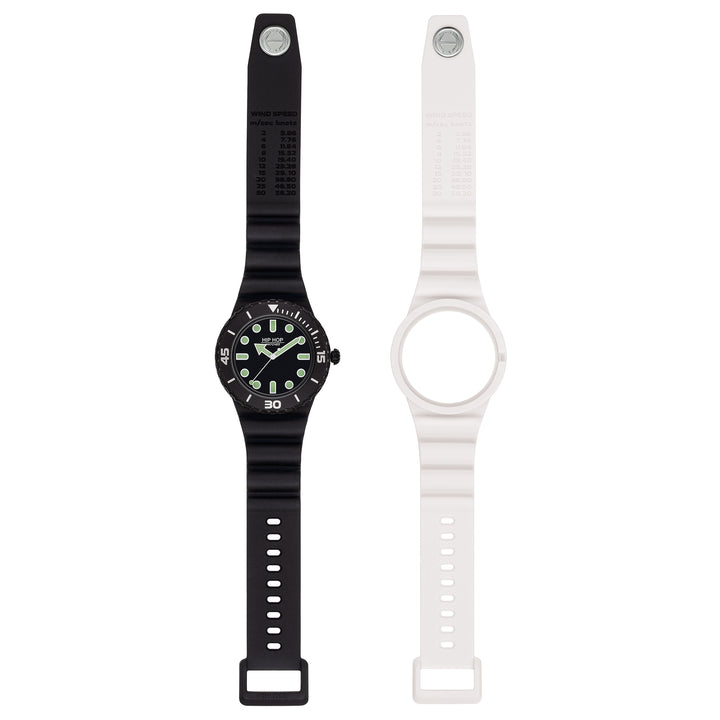 Hip Hop orologio Master Black/White 41mm HWU1233