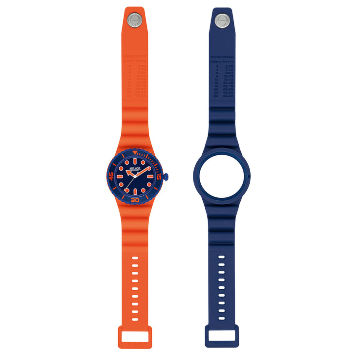 Hip Hop watch Master Orange/Blue 41mm HWU1234