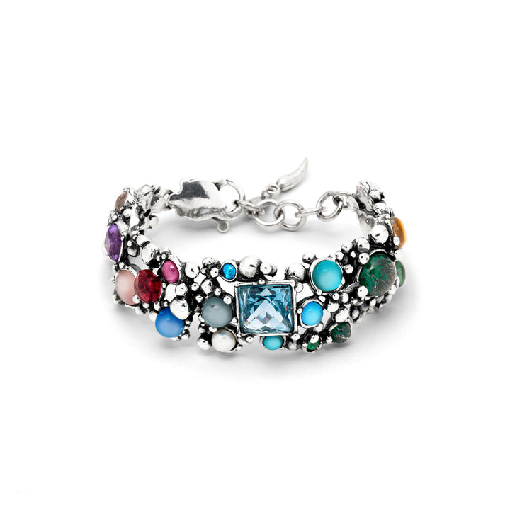 Giovanni Raspini Cocktail Bracelet Limited Edition 925 Natural Stones 12240