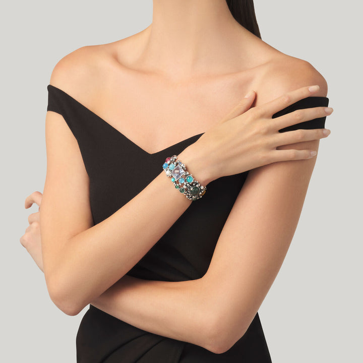 Giovanni Raspini Cocktail Armband Limited Edition 925 Natural Stones 12240