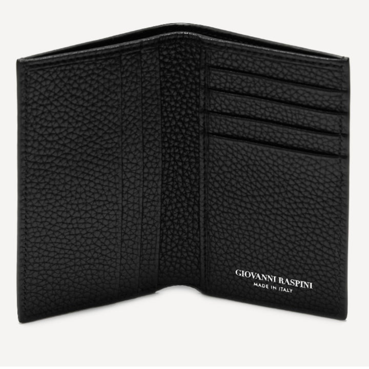 Giovanni Raspini Vertikale Brieftasche unangenehm Leder Silber 925 L0014