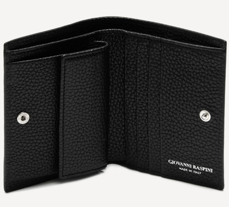 Giovanni Raspini wallet with internal pocket awkward leather silver 925 l0016