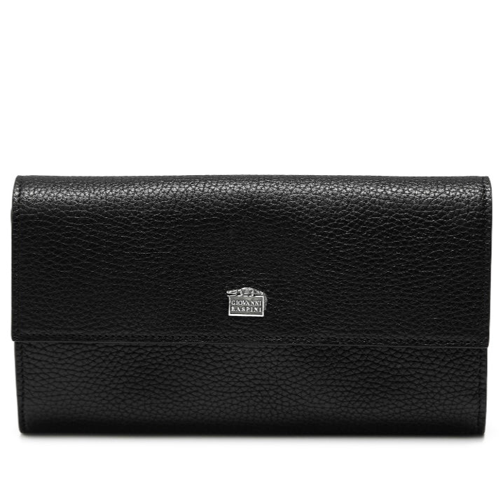 Giovanni Raspini large continental wallet embossed leather 925 silver L0018