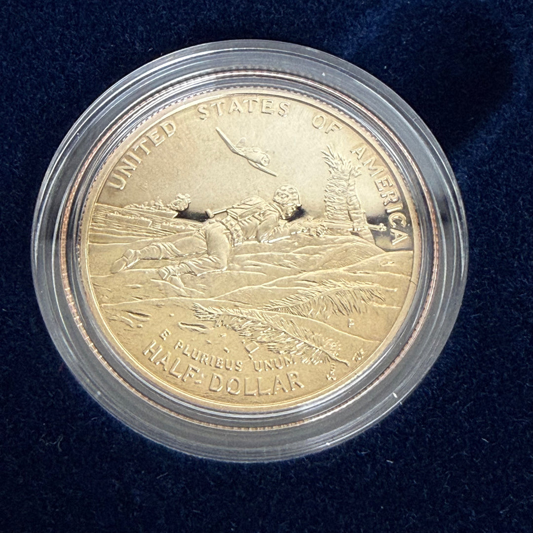 Set monete argento Stati Uniti 50° anniversario seconda guerra mondiale