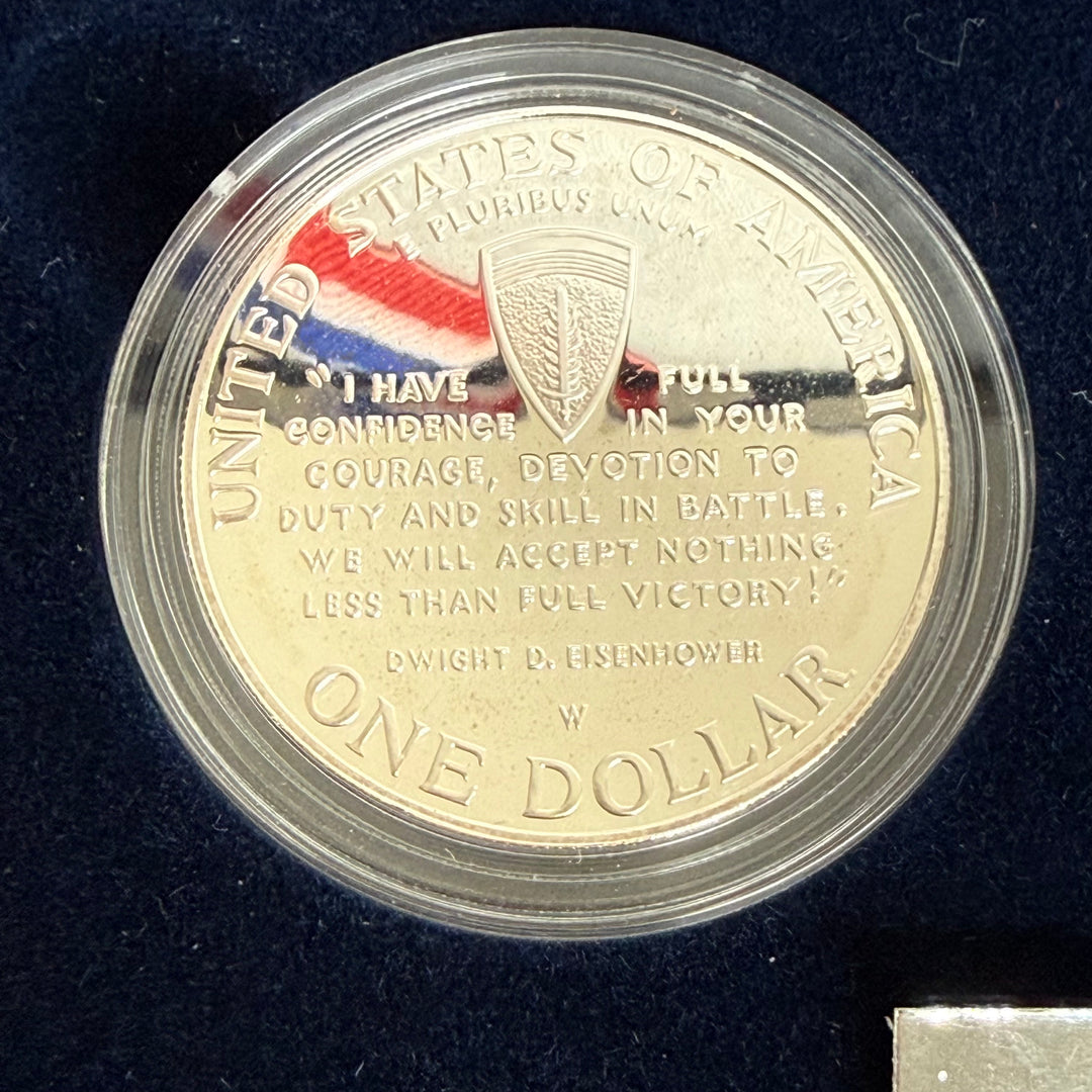 Set monete argento Stati Uniti 50° anniversario seconda guerra mondiale