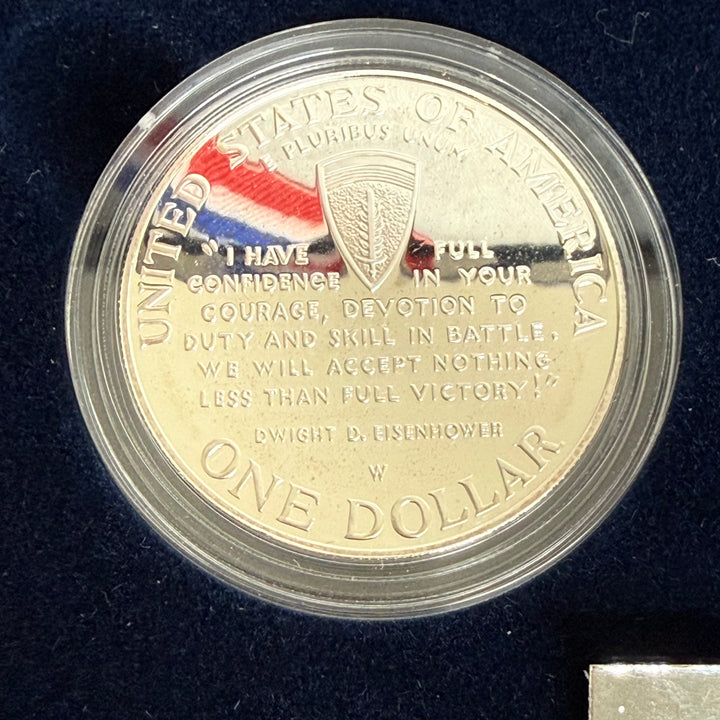 Set monete argento Stati Uniti 50° anniversario seconda guerra mondiale
