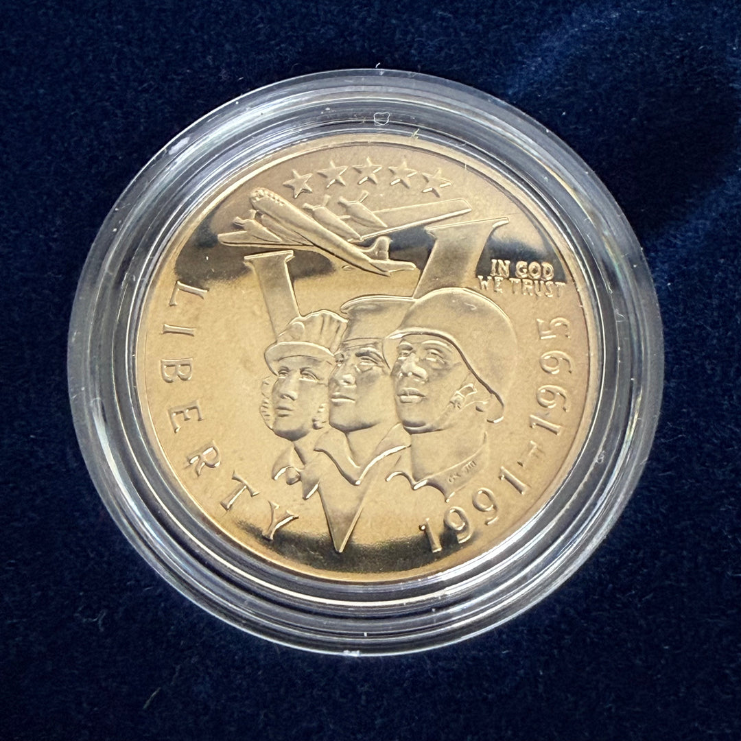 Set monete argento Stati Uniti 50° anniversario seconda guerra mondiale