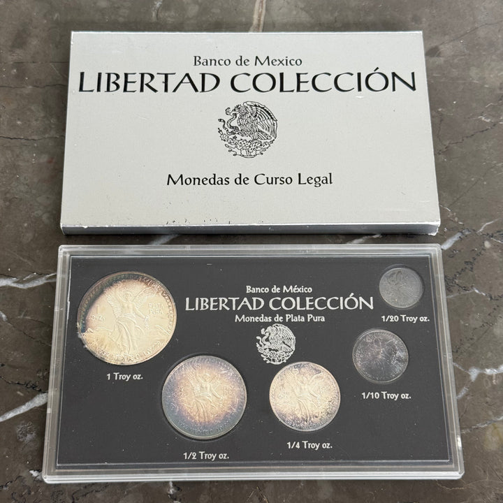 Banco de Mexico Libertad Colección 1992 Silbermünzen