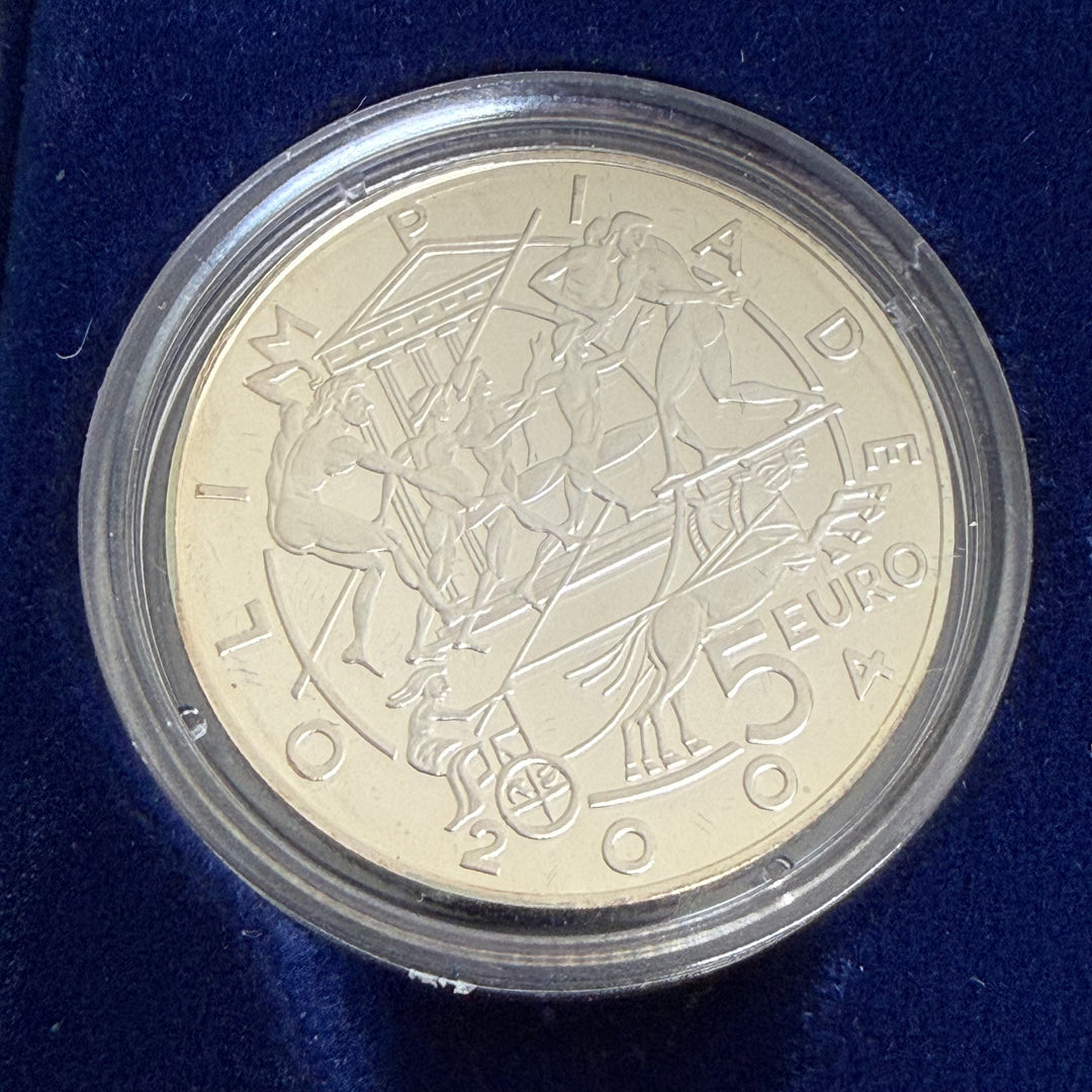 Silbermünzen 5 € 10 € Olympische Spiele der Republik San Marino 2004
