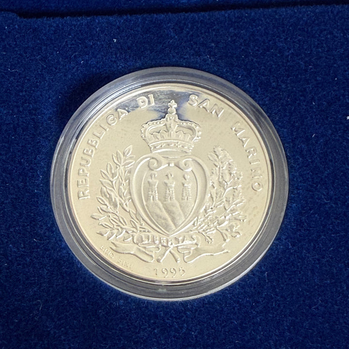 Pièces en argent 5000 10000 Lire République de Saint-Marin Amerigo Vespucci 1995