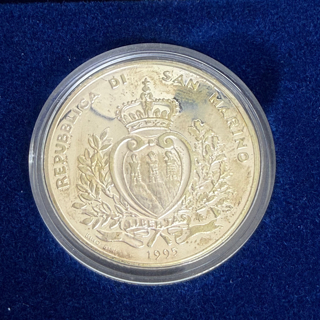 Pièces en argent 5000 10000 Lire République de Saint-Marin Amerigo Vespucci 1995