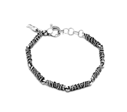 Giovanni raspini minuscule bracelet argent filetages 925 11215