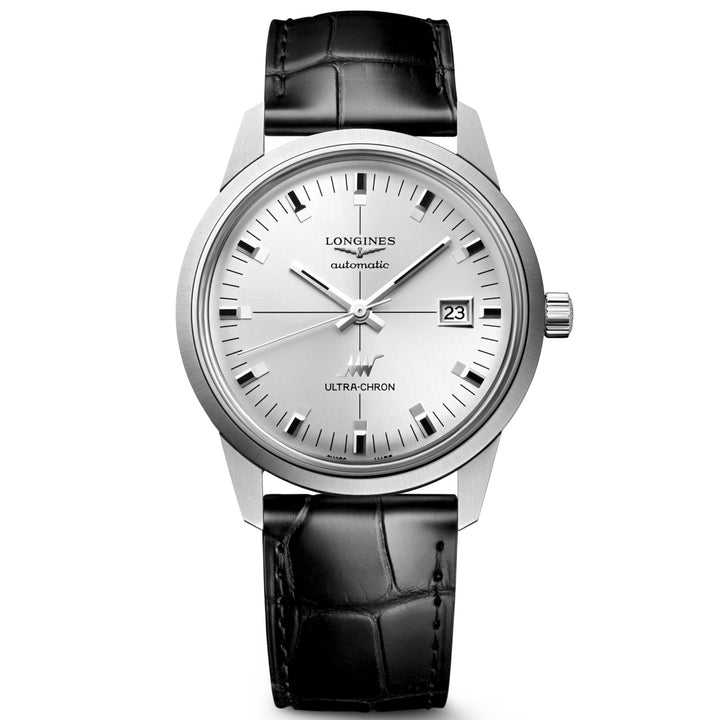 Longines orologio Ultra-Chron Classic 37mm argento automatico acciaio L2.537.4.72.2
