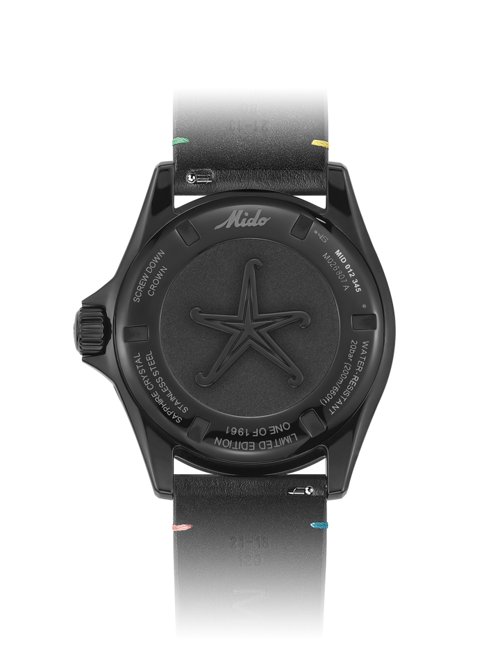 Mido Ocean Star Décompression Worldtimer Limited Edition 1961 40 mm Automatic Black Finishing PVD noir M026.807.807.33.051.00