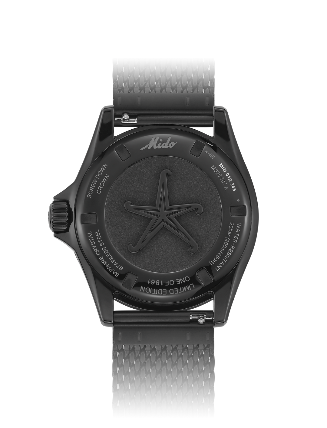 Mido Ocean Star Décompression Worldtimer Limited Edition 1961 40 mm Automatic Black Finishing PVD noir M026.807.807.33.051.00