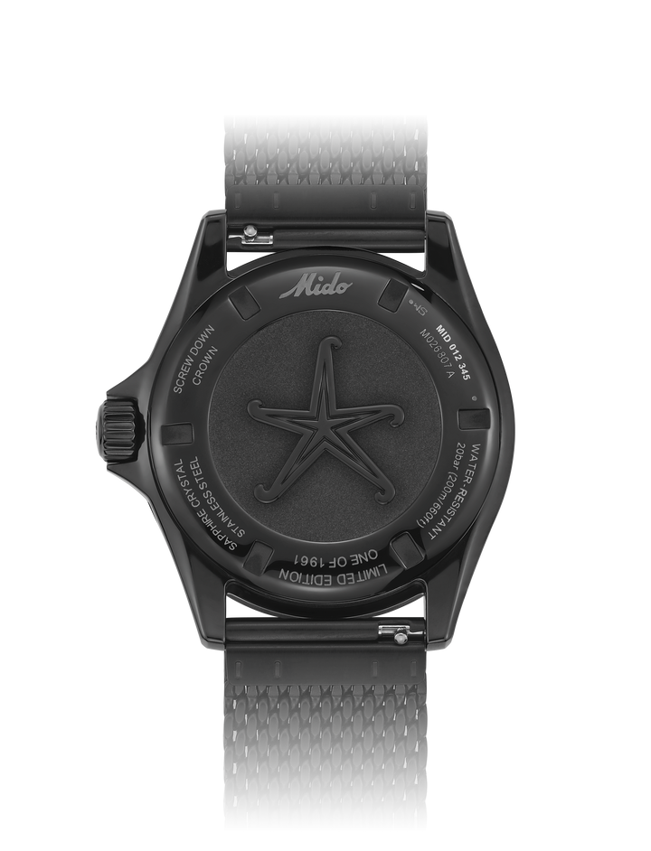 Mido Ocean Star Décompression Worldtimer Limited Edition 1961 40 mm Automatic Black Finishing PVD noir M026.807.807.33.051.00