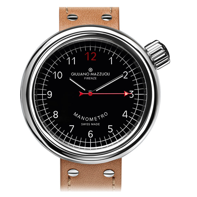 Giuliano Mazzuoli orologio Manometro 45mm nero automatico acciaio MRP02N