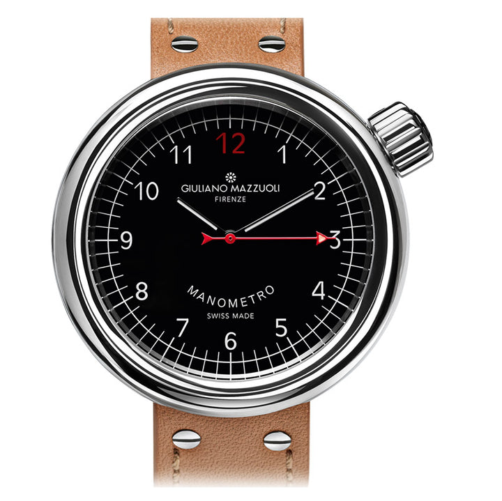 Giuliano Mazzuoli orologio Manometro 45mm nero automatico acciaio MRP02N