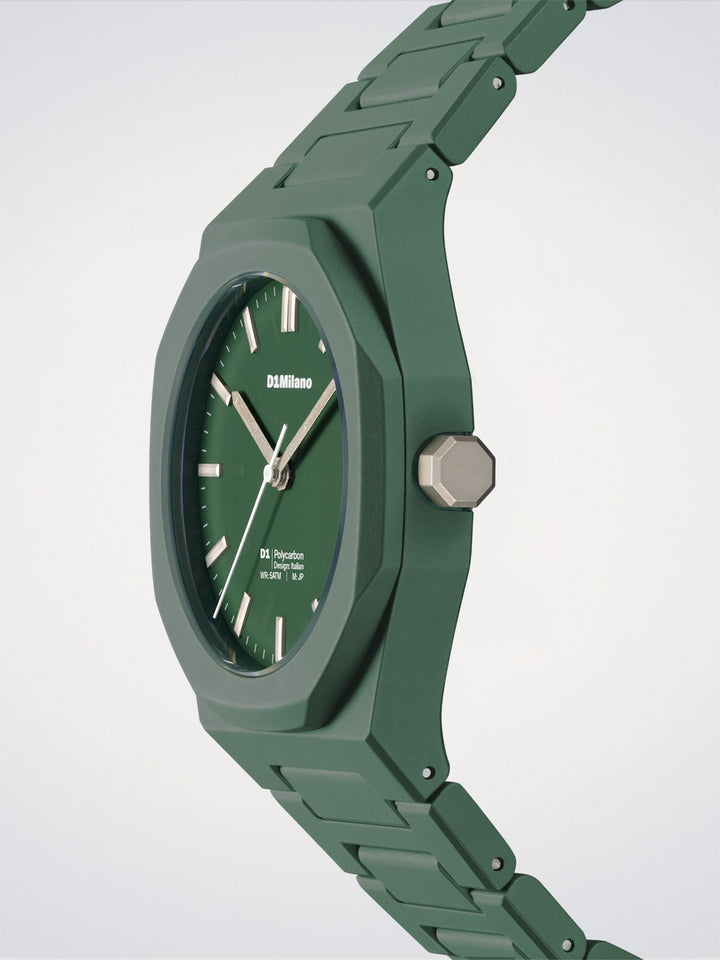 D1 Milano Green Legacy Orologio Polycarbon 40,5 mm D1-PCBJ42