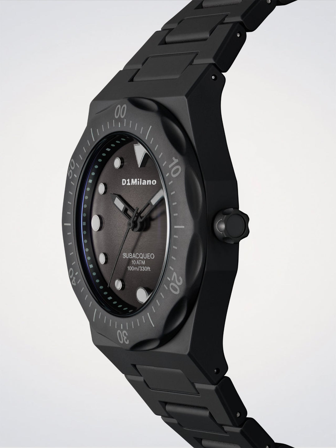 Montre de plongée D1 Milano Carbon Polycarbone 40,5 mm D1-PDBJ01