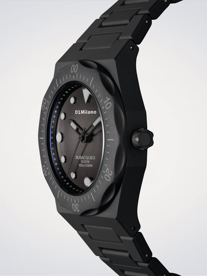 Montre de plongée D1 Milano Carbon Polycarbone 40,5 mm D1-PDBJ01