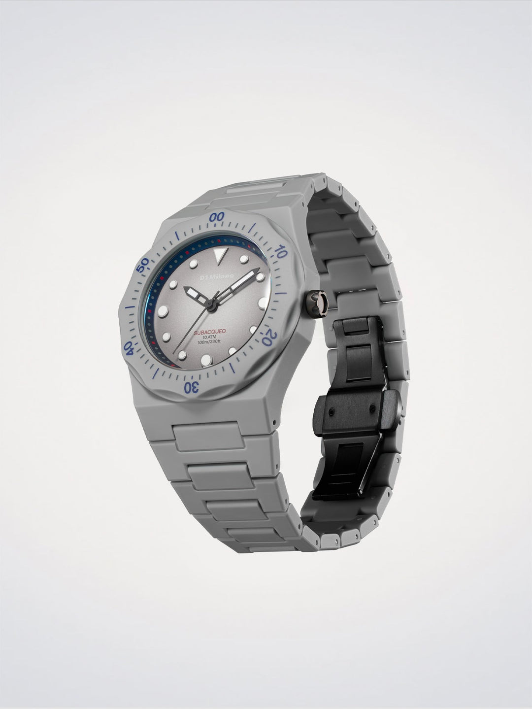 Montre de plongée D1 Milano Acier Polycarbone 40,5 mm D1-PDBJ03