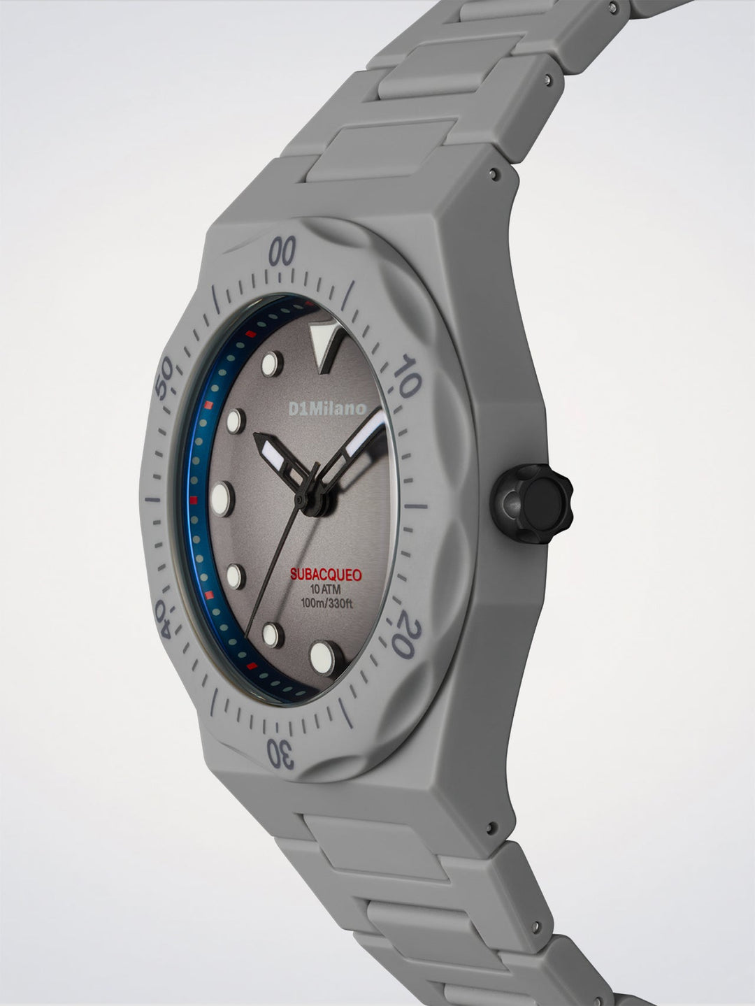 Montre de plongée D1 Milano Acier Polycarbone 40,5 mm D1-PDBJ03