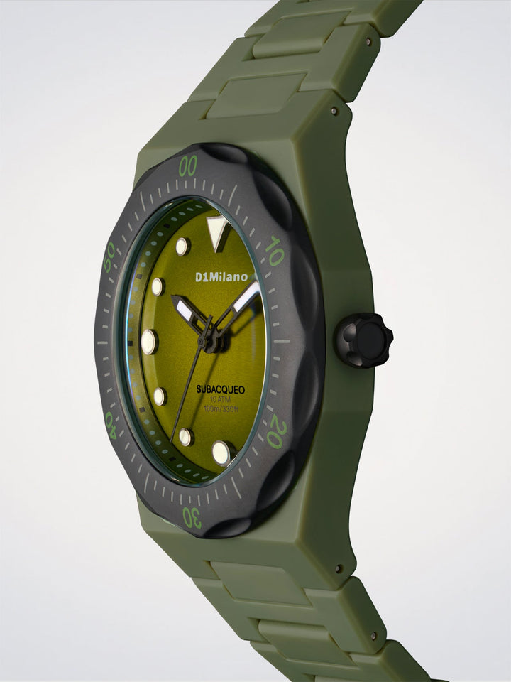D1 Milano Lagoon Taucheruhr Polycarbonat 40,5 mm D1-PDBJ04