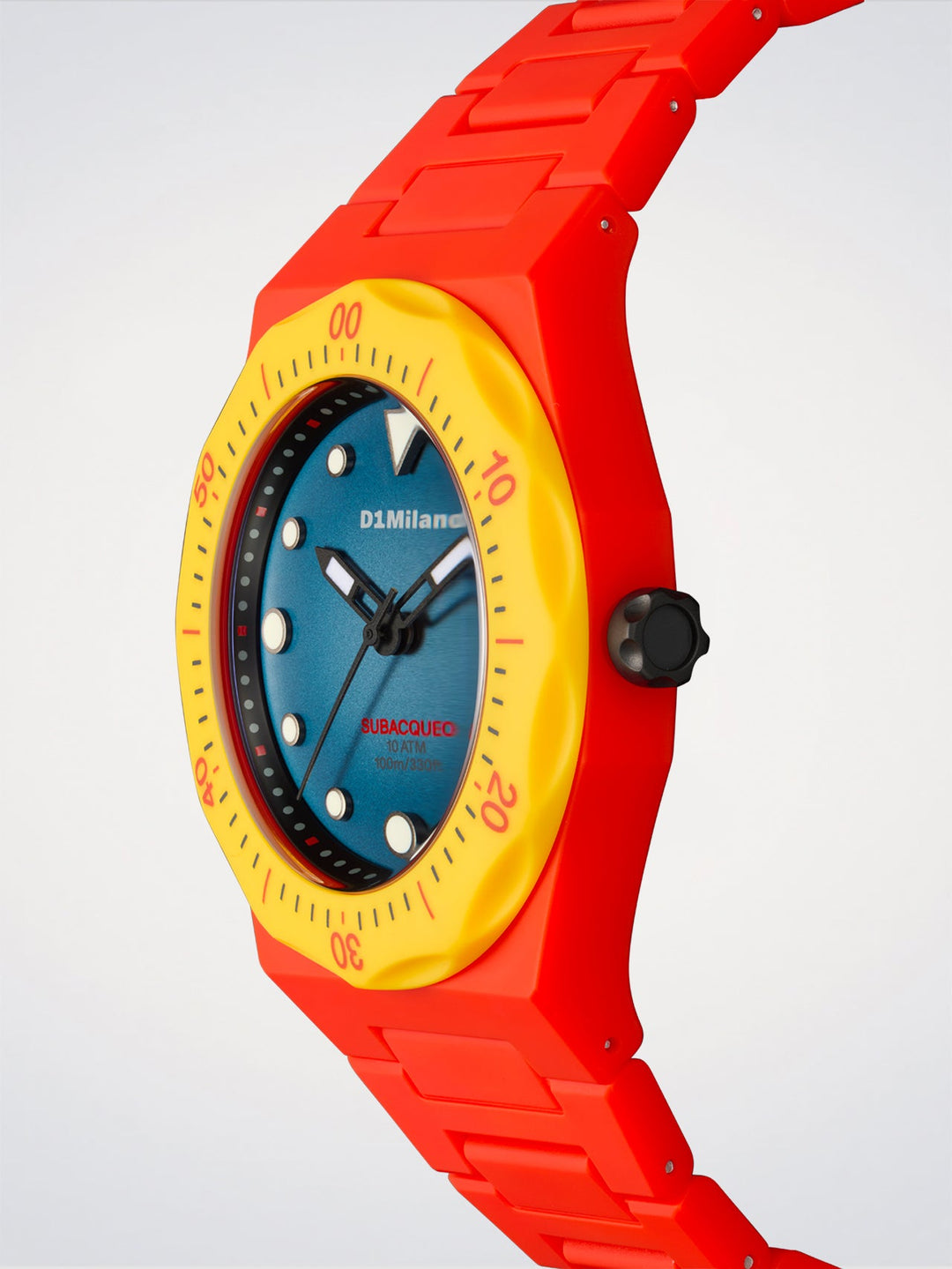 D1 Milano Fire Taucheruhr Polycarbonat 40,5 mm D1-PDBJ05