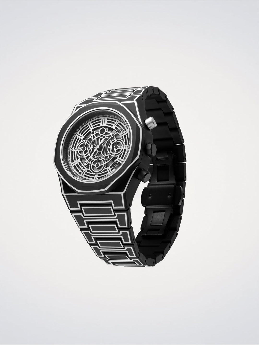 D1 Milano Black Sketch Polychrono 40,5 mm D1-PHBJ14