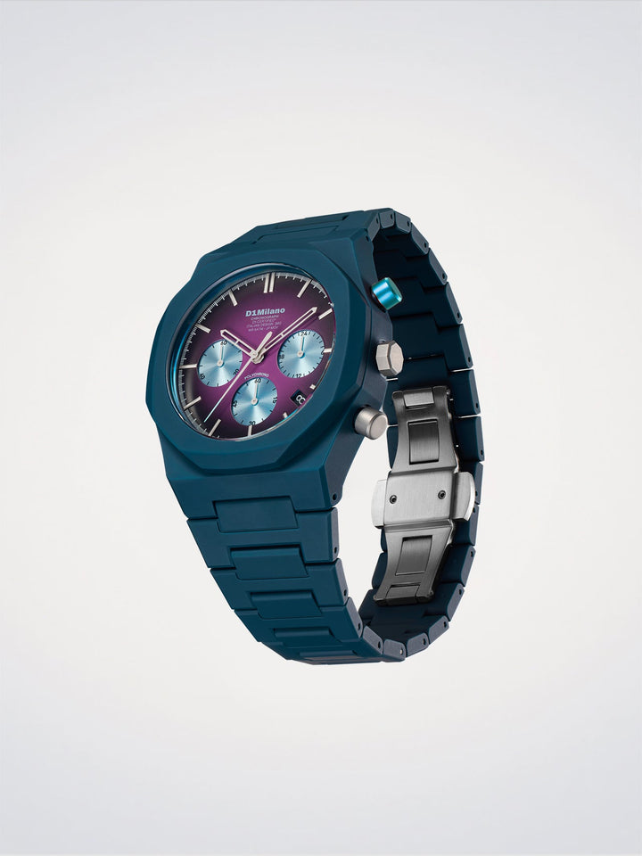 D1 Milano Blue Spectrum Polychrono Watch 40.5 mm D1-PHBJ20