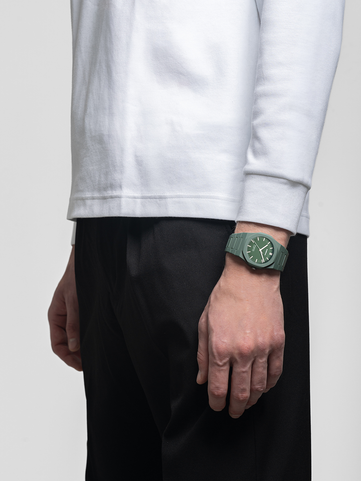 D1 Milano Green Legacy Orologio Polycarbon 40,5 mm D1-PCBJ42