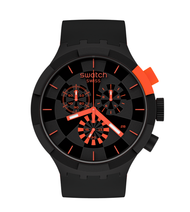 Swatch Checkpoint Red Originals Big Bold 47mm SB02B402 Uhr