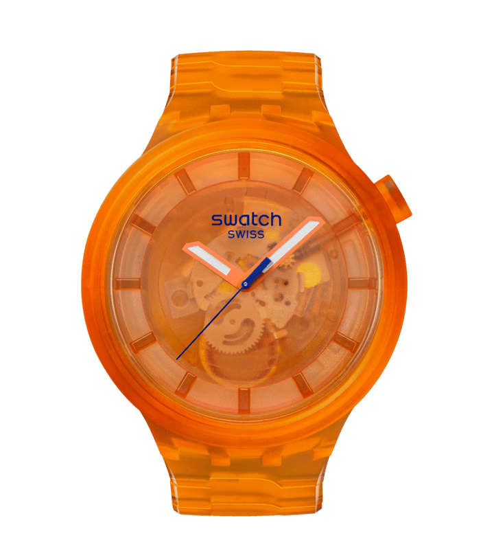 Swatch Orange Joy 47mm Originale Big Bold SB05O103 Uhr