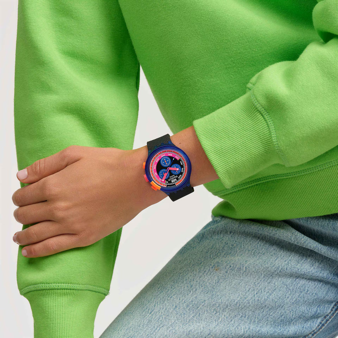 Swatch Neon Party to the Max Originals Big Bold Chrono 47mm SB06N102