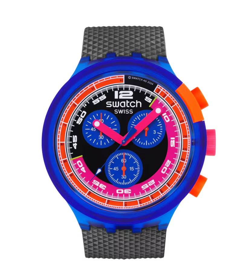 Swatch orologio NEON PARTY TO THE MAX Originals Big Bold Chrono 47mm SB06N102