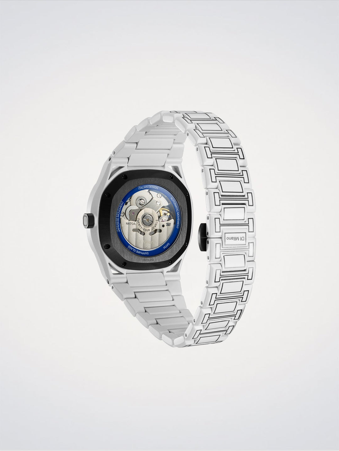 D1 Milano Skeleton White Sketch Skelett 40,5 mm D1-SKBJ20