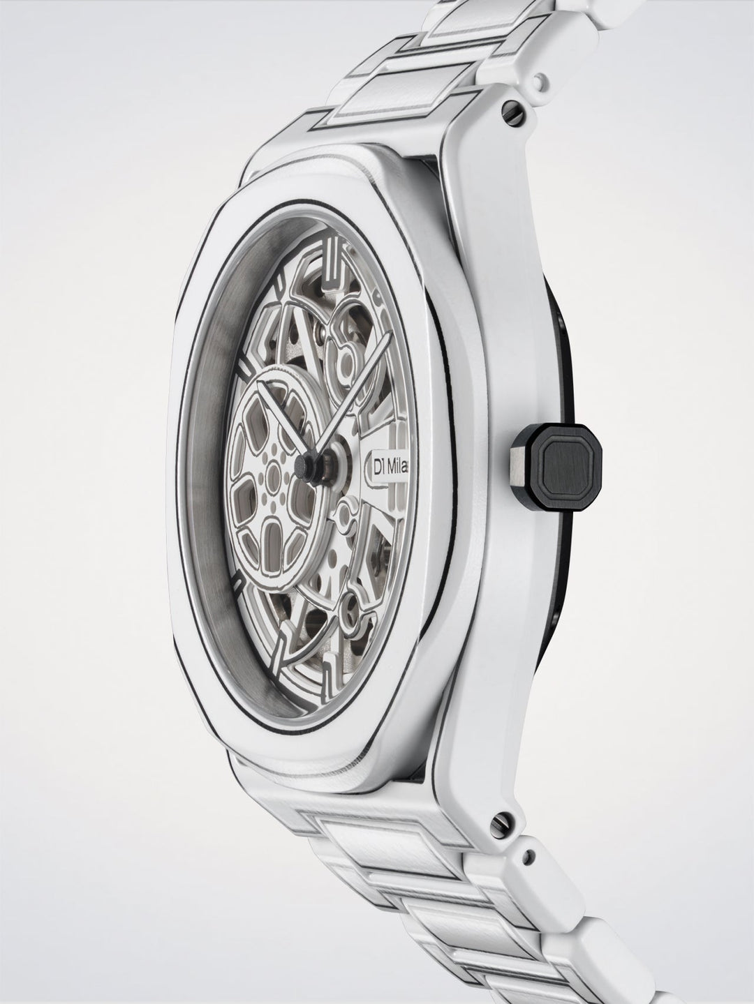 D1 Milano Skeleton White Sketch Skelett 40,5 mm D1-SKBJ20