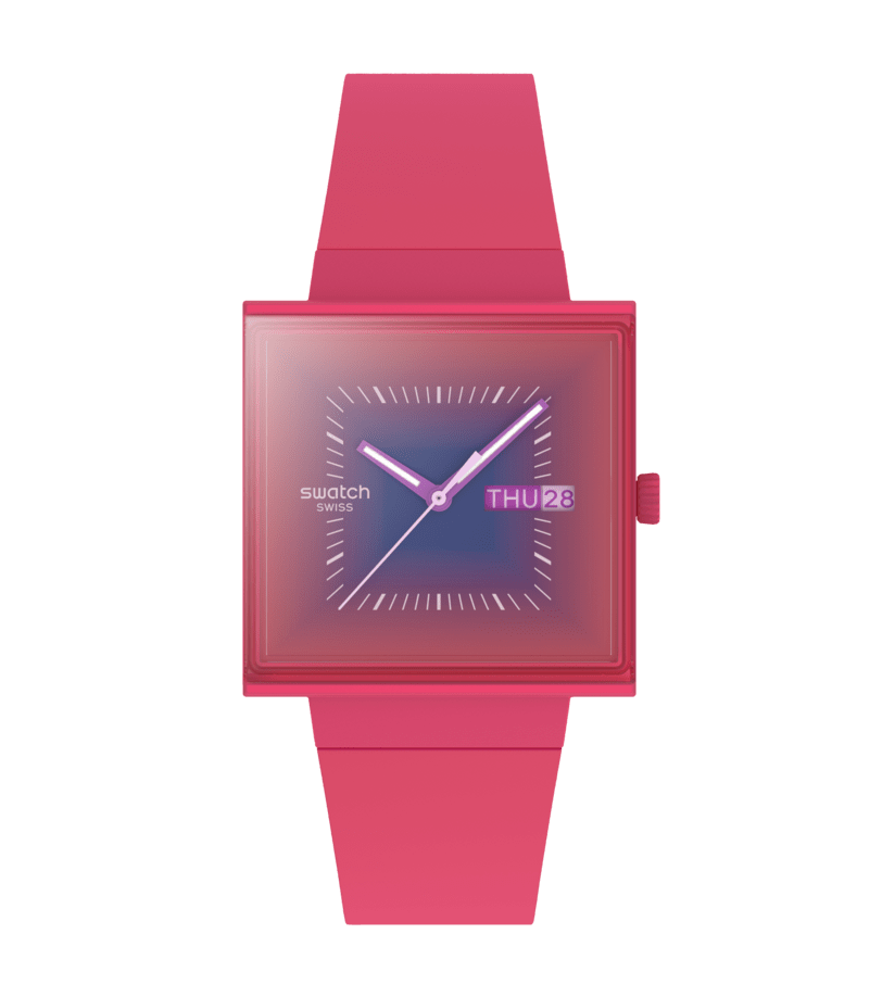 Swatch orologio SQUARELY BERRY Originals What If? 41mm SO34R700