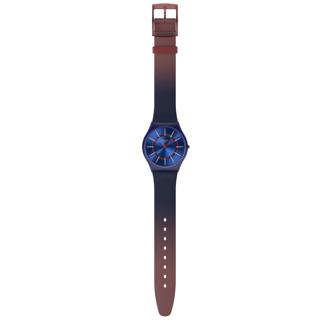 Swatch très jazzy Berry Originals Skin 34mm SS08N117