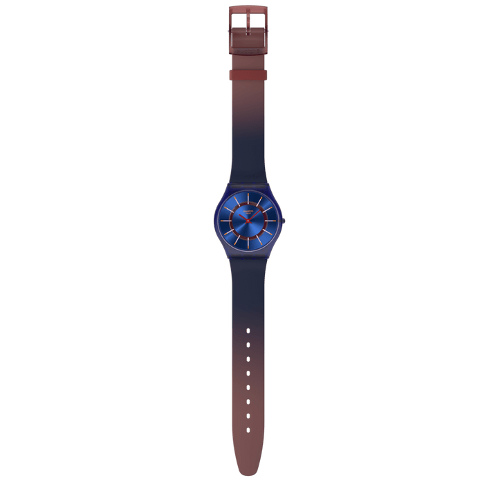 Swatch très jazzy Berry Originals Skin 34mm SS08N117