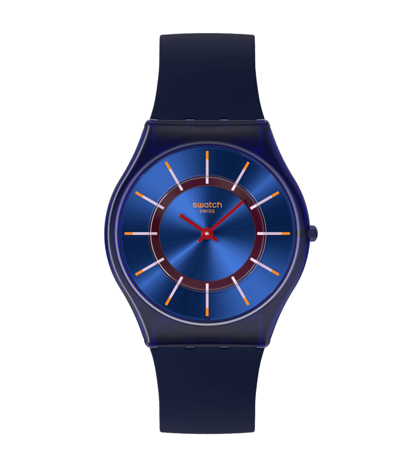 Swatch très jazzy Berry Originals Skin 34mm SS08N117