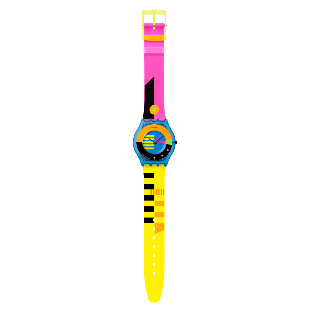 Swatch watch NEON FLUMOTIONS Originals Skin 34mm SS08S101