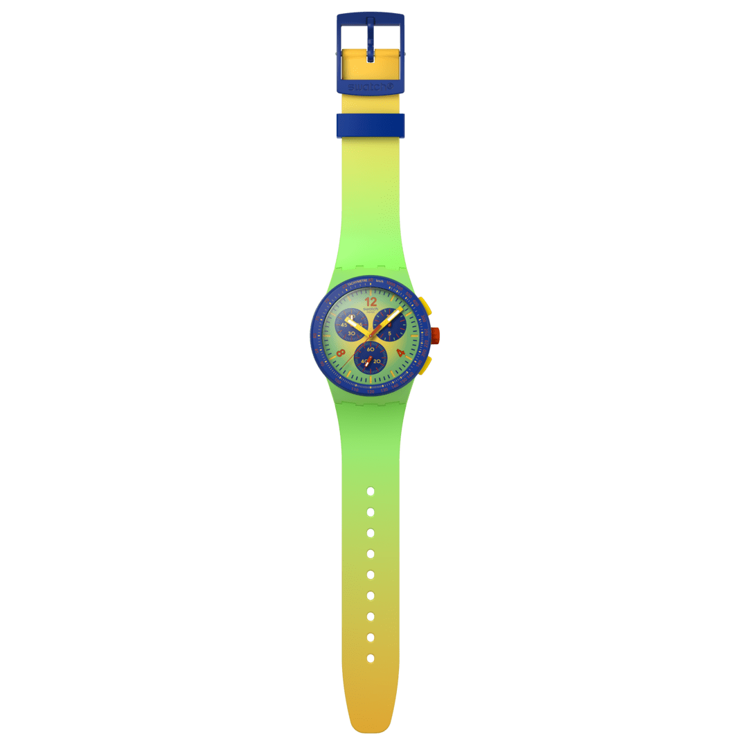 Swatch orologio FLOWING FRESHLY Originals Chrono 42mm SUSG101