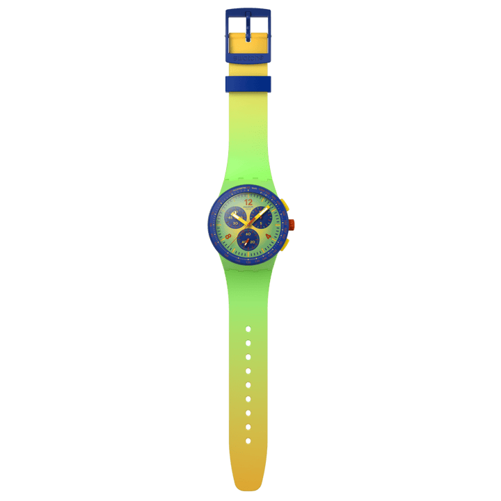 Swatch orologio FLOWING FRESHLY Originals Chrono 42mm SUSG101